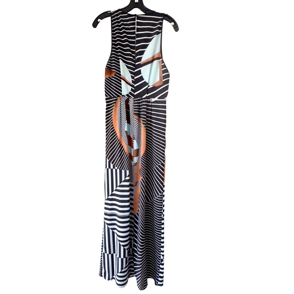 Clover Canyon Maxi Dress Lightweight Multicolored Geometric & Floral Pattern  S - Picture 2 of 10